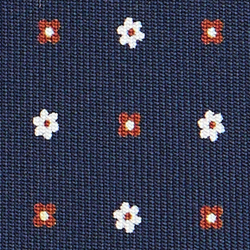 CRAVATTA SARTORIALE EXTRA LONG IN SETA BLU SCURO