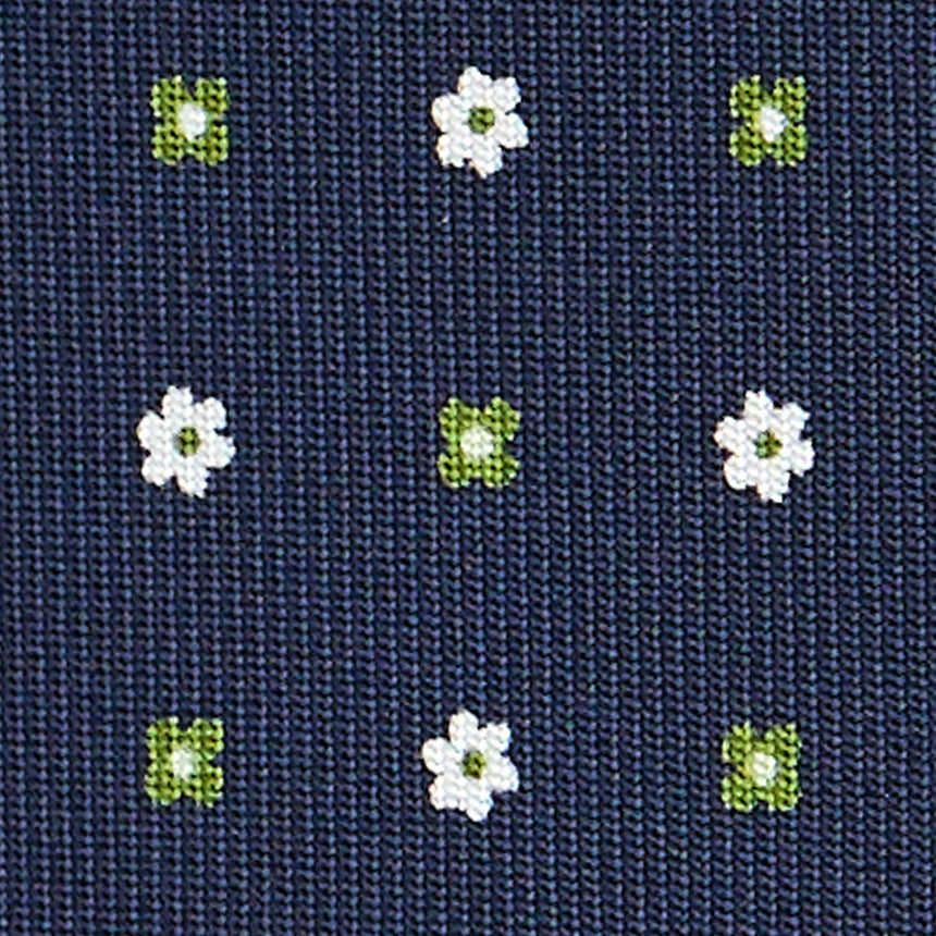 CRAVATTA SARTORIALE EXTRA LONG IN SETA BLU SCURO