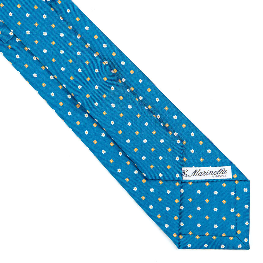 MID BLUE EXTRA LONG SARTORIAL SILK TIE