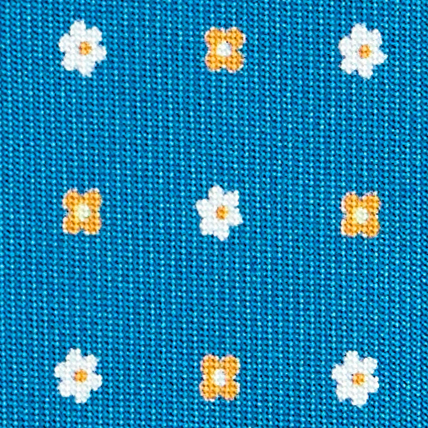 MID BLUE EXTRA LONG SARTORIAL SILK TIE