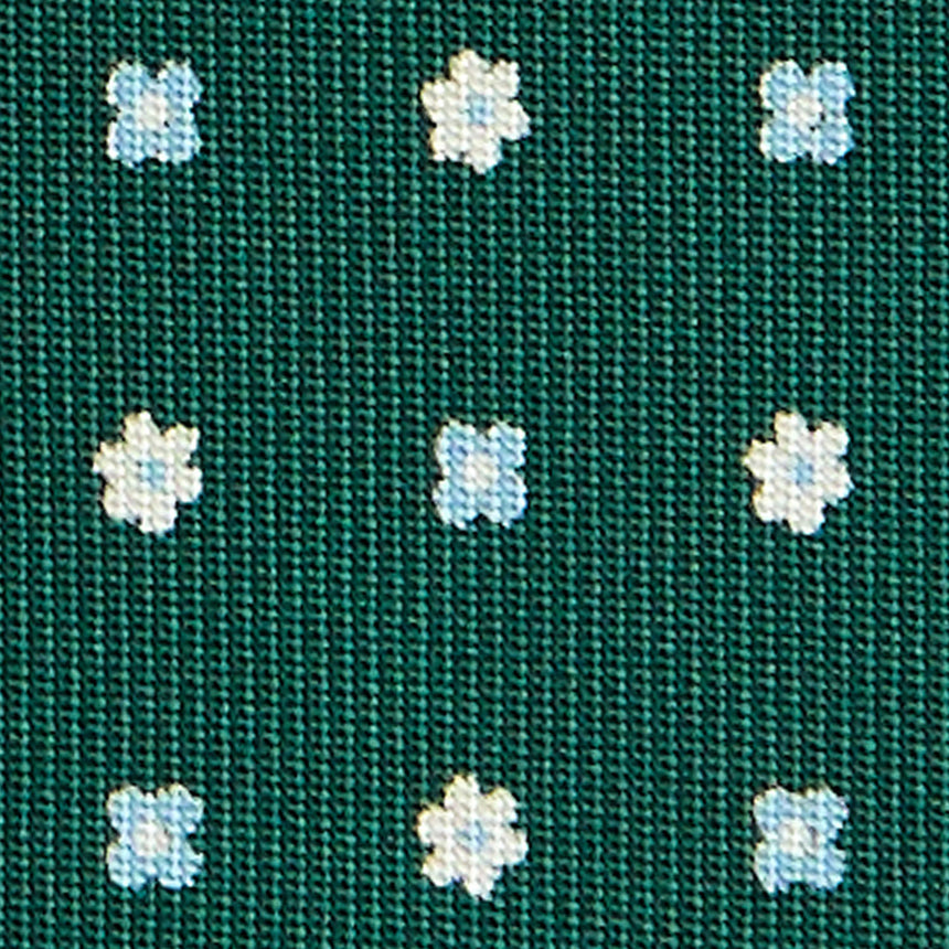 CRAVATTA SARTORIALE EXTRA LONG IN SETA VERDE SCURO