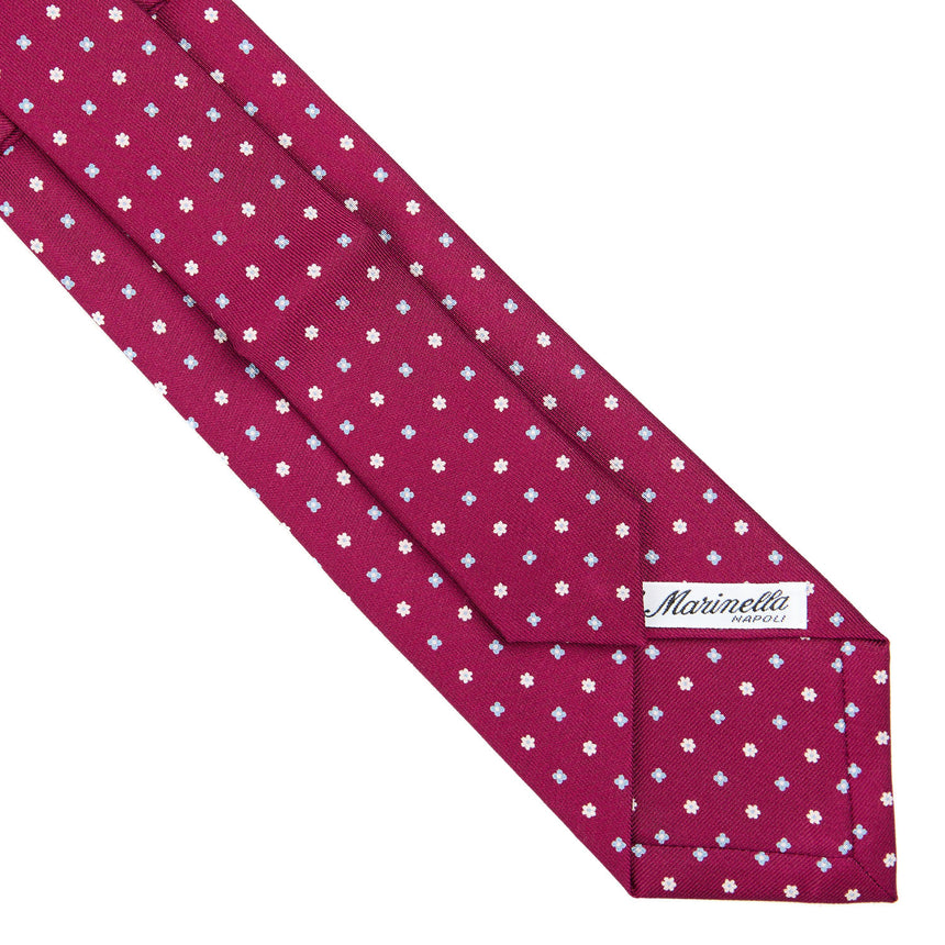CRAVATTA SARTORIALE EXTRA LONG IN SETA BORDEAUX