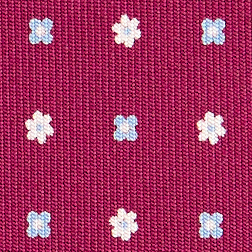 CRAVATTA SARTORIALE EXTRA LONG IN SETA BORDEAUX