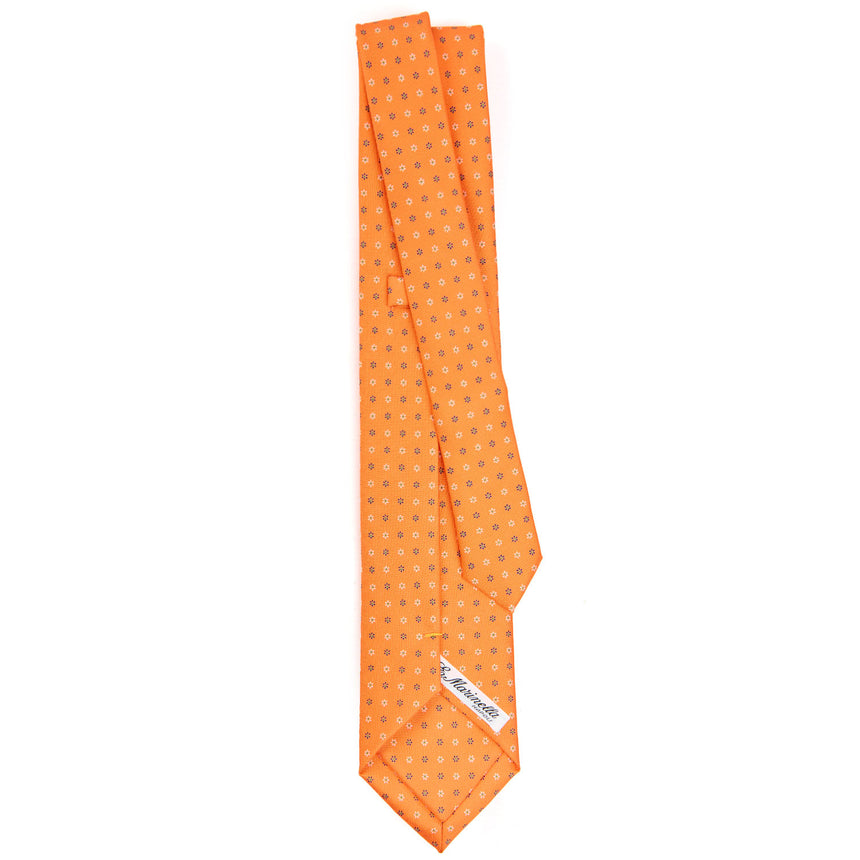 CRAVATTA SARTORIALE EXTRA LONG IN SETA ARANCIONE