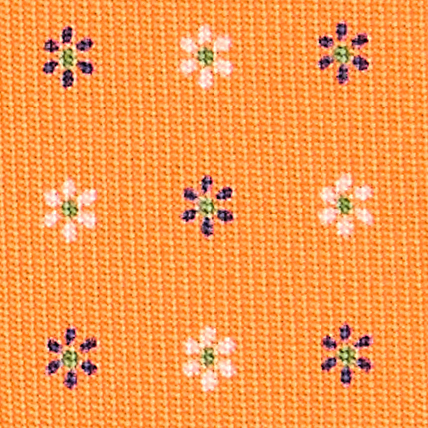 CRAVATTA SARTORIALE EXTRA LONG IN SETA ARANCIONE