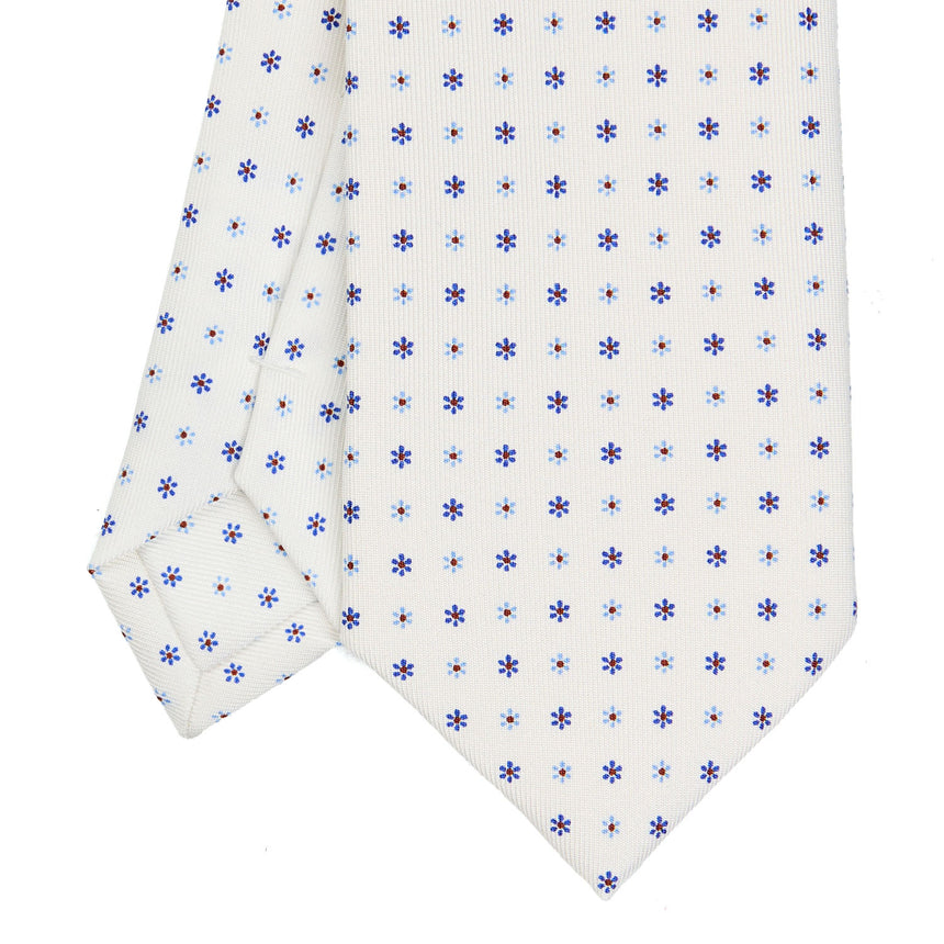 WHITE EXTRA LONG SARTORIAL SILK TIE