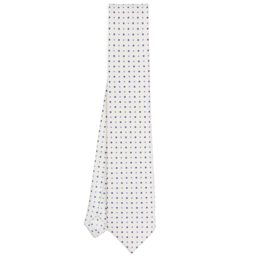 WHITE EXTRA LONG SARTORIAL SILK TIE