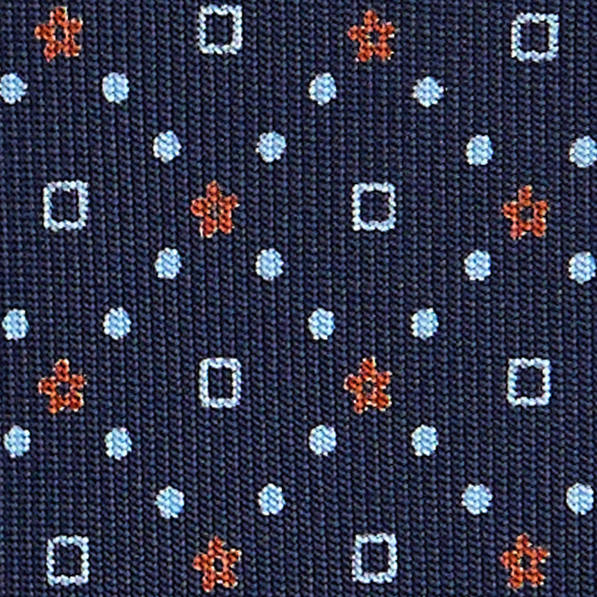 DARK BLUE EXTRA LONG SARTORIAL SILK TIE