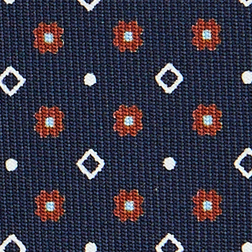 DARK BLUE EXTRA LONG SARTORIAL SILK TIE