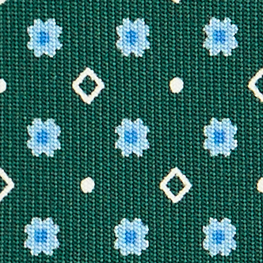 DARK GREEN EXTRA LONG SARTORIAL SILK TIE