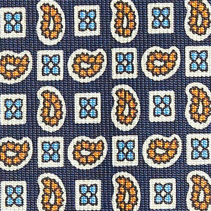 DARK BLUE EXTRA LONG SARTORIAL SILK TIE