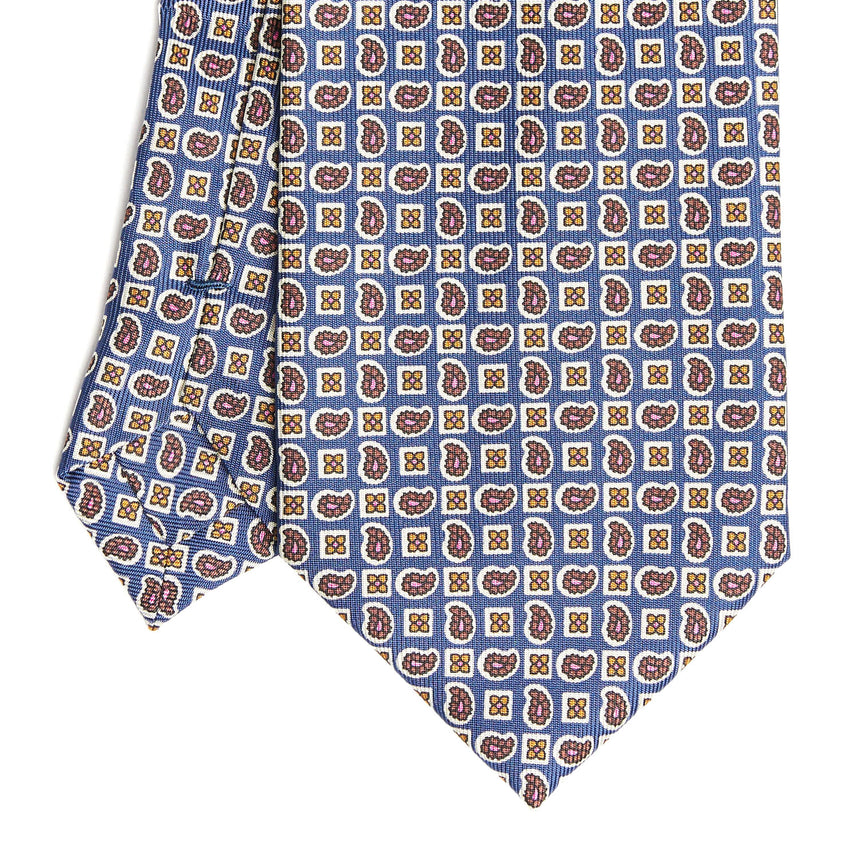 CRAVATTA SARTORIALE EXTRA LONG IN SETA BLU