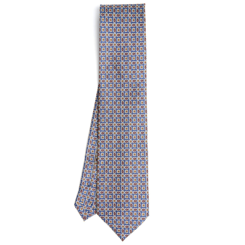CRAVATTA SARTORIALE EXTRA LONG IN SETA BLU