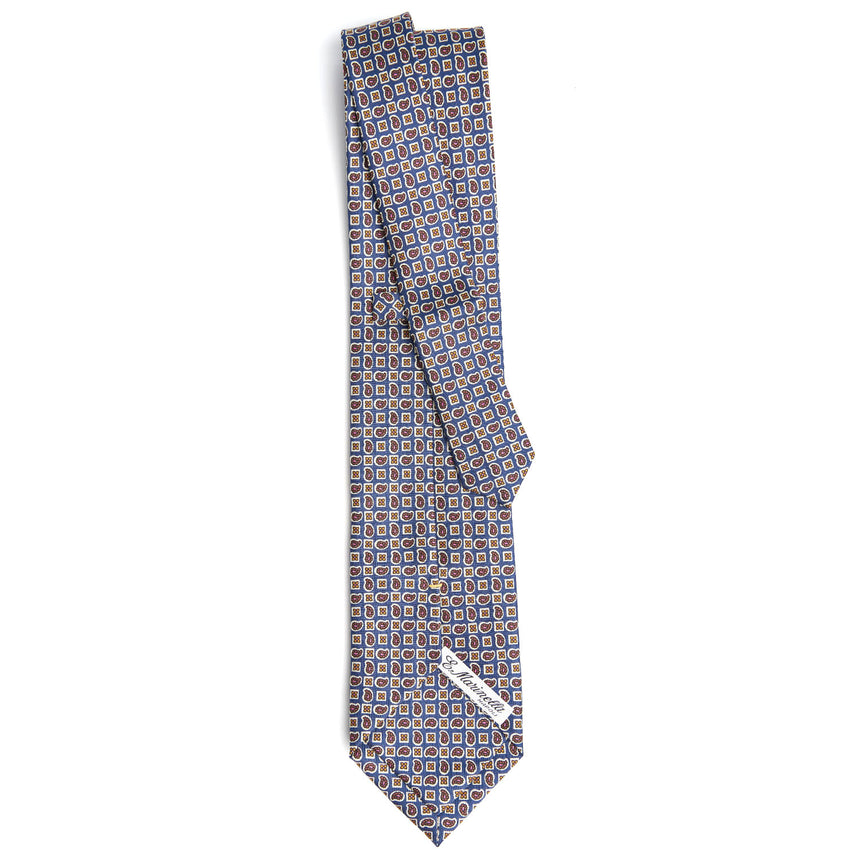 CRAVATTA SARTORIALE EXTRA LONG IN SETA BLU