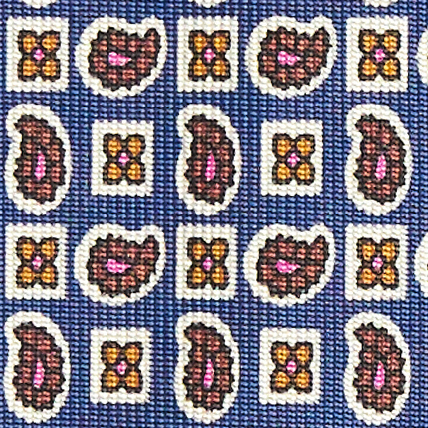 CRAVATTA SARTORIALE EXTRA LONG IN SETA BLU