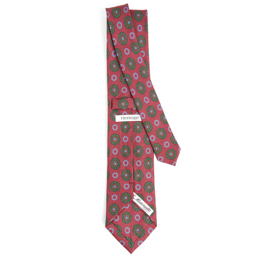 BURGUNDY SILK TIE