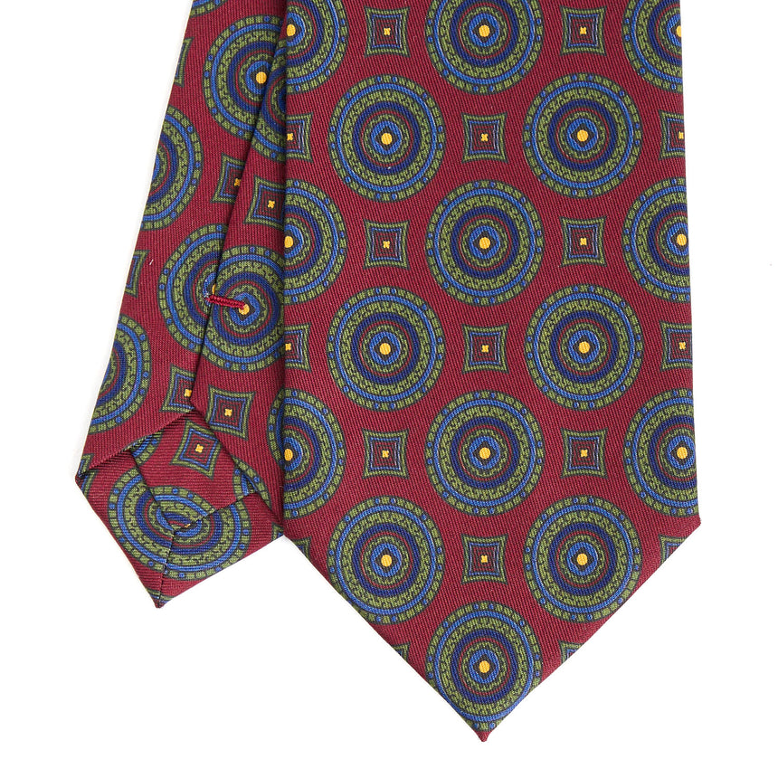 BURGUNDY HERITAGE COLLECTION SILK TIE