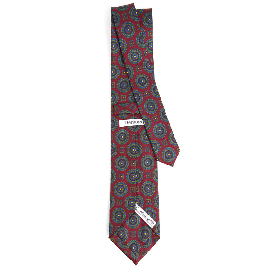 BURGUNDY HERITAGE COLLECTION SILK TIE