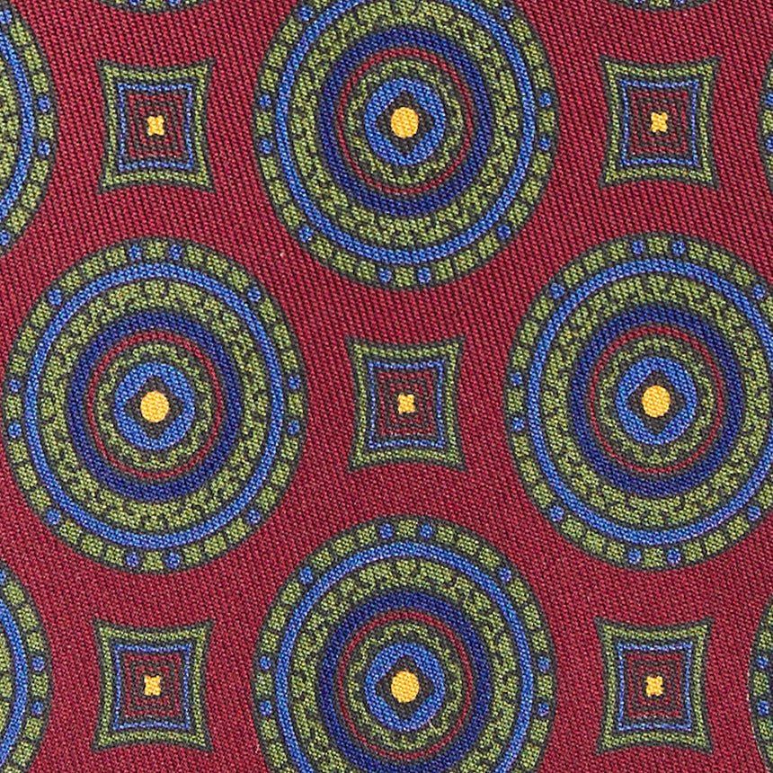 BURGUNDY HERITAGE COLLECTION SILK TIE