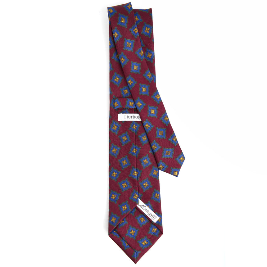 BURGUNDY HERITAGE COLLECTION SILK TIE