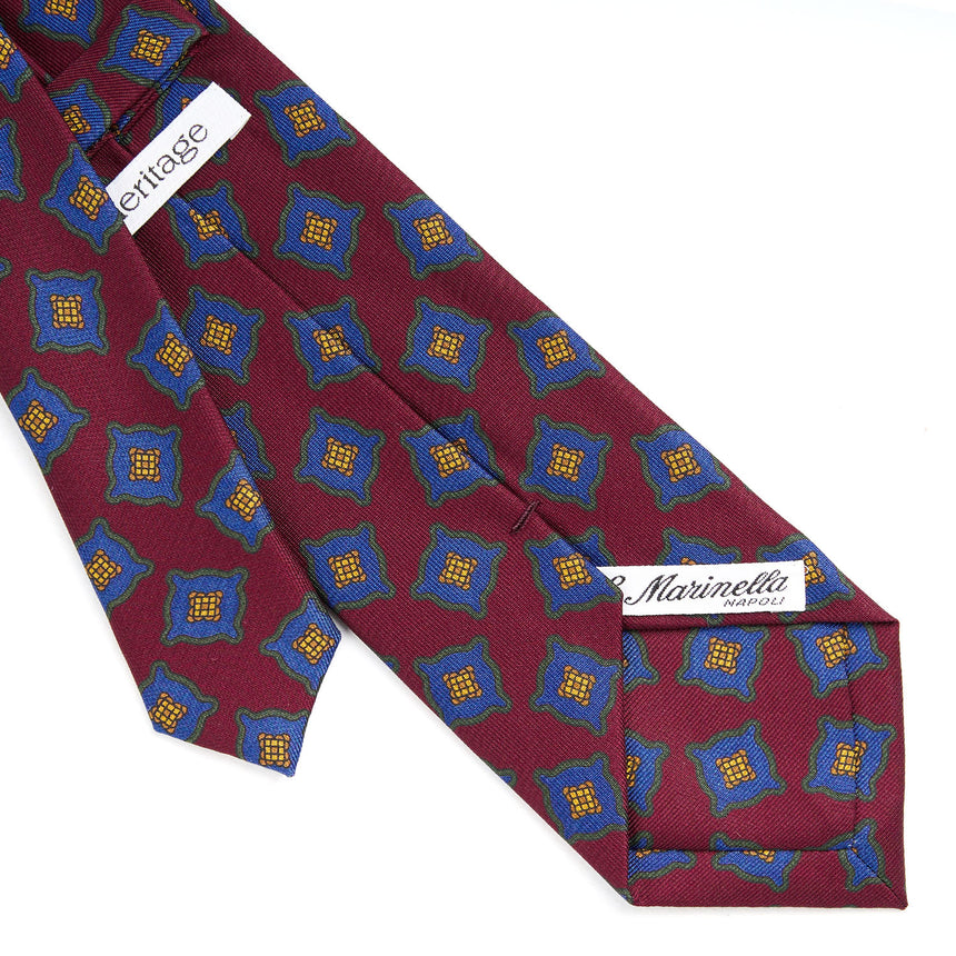 BURGUNDY HERITAGE COLLECTION SILK TIE