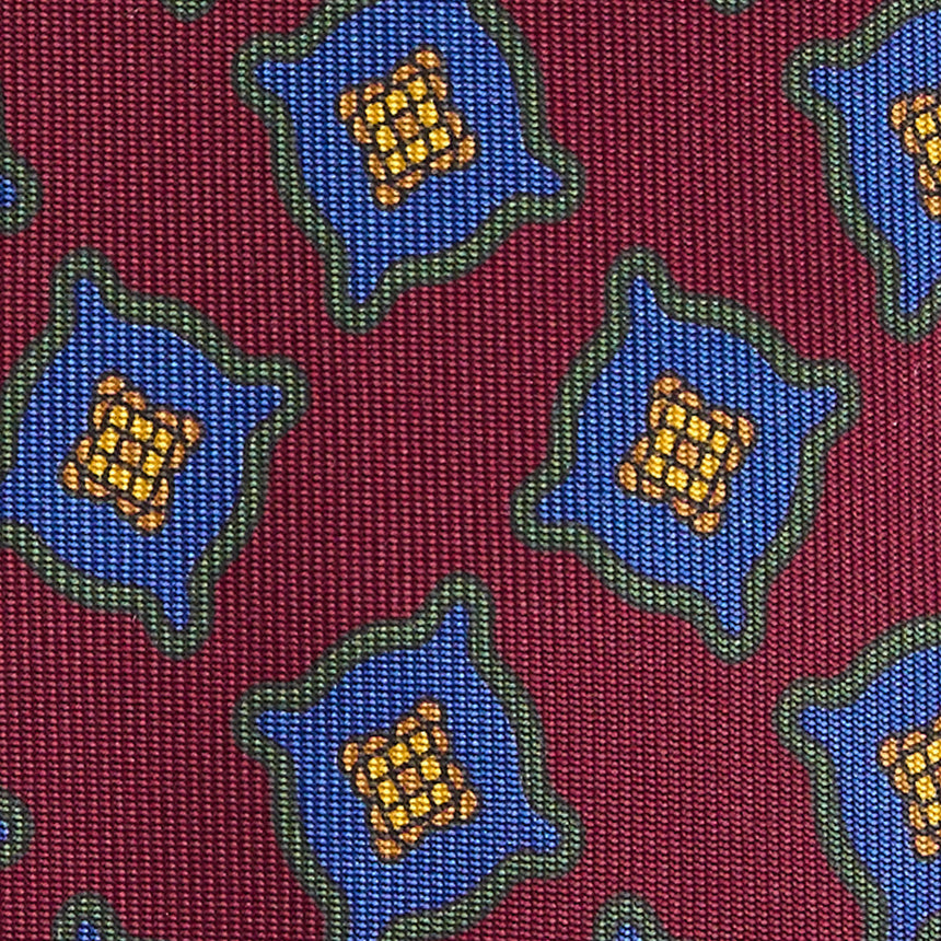 BURGUNDY HERITAGE COLLECTION SILK TIE