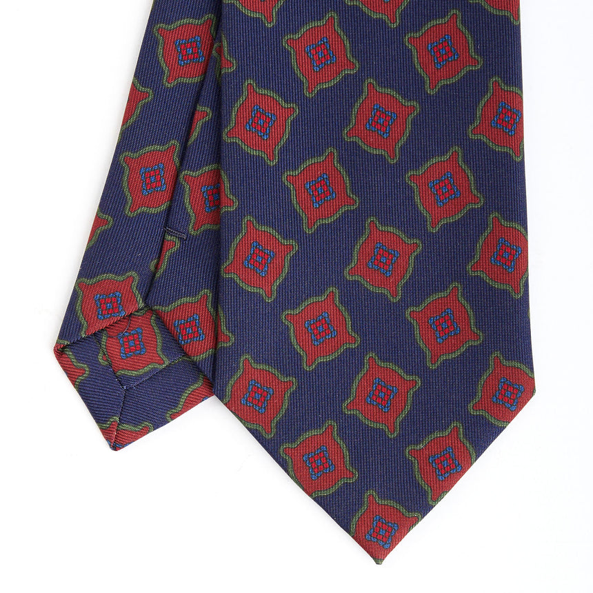 DARK BLUE HERITAGE COLLECTION SILK TIE