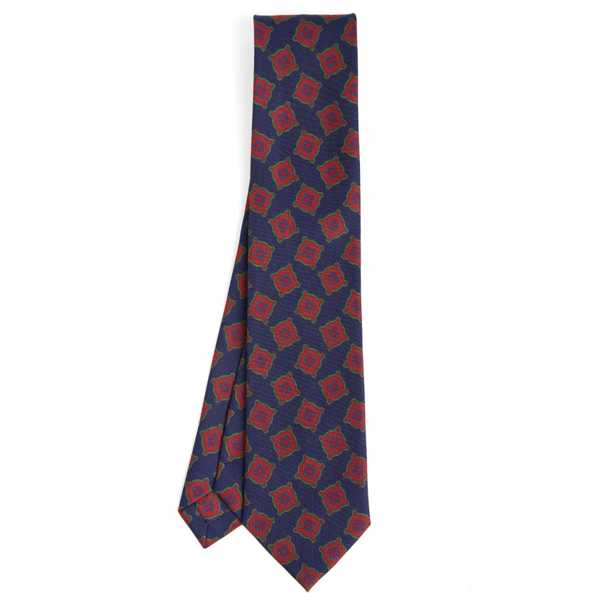 DARK BLUE HERITAGE COLLECTION SILK TIE