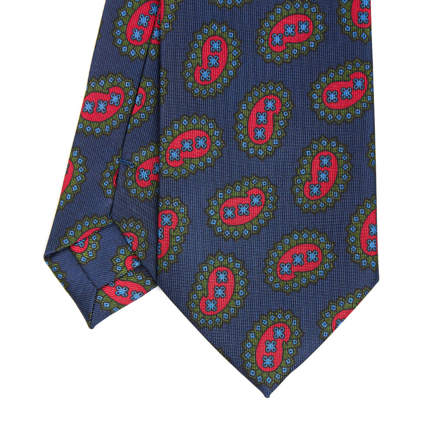 DARK BLUE SILK TIE