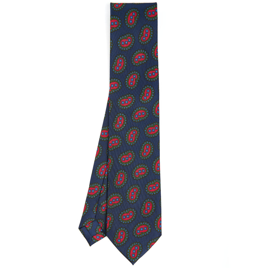 DARK BLUE SILK TIE