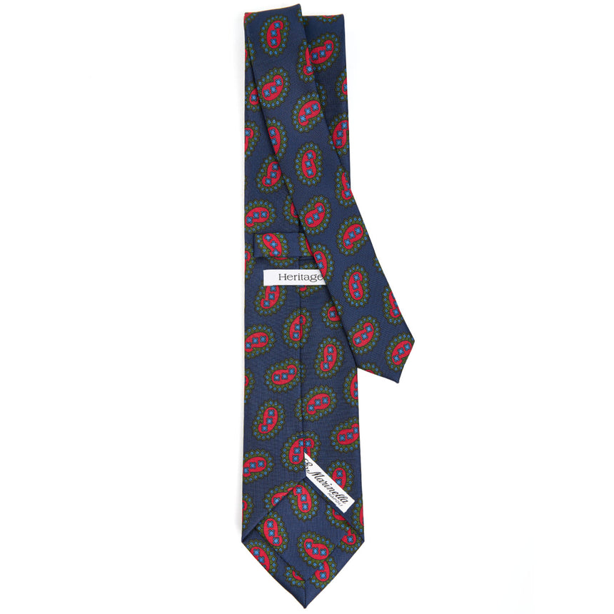 DARK BLUE SILK TIE