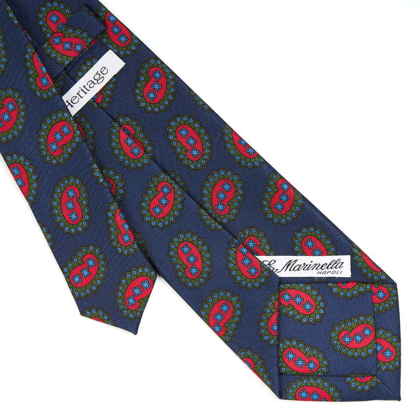DARK BLUE SILK TIE