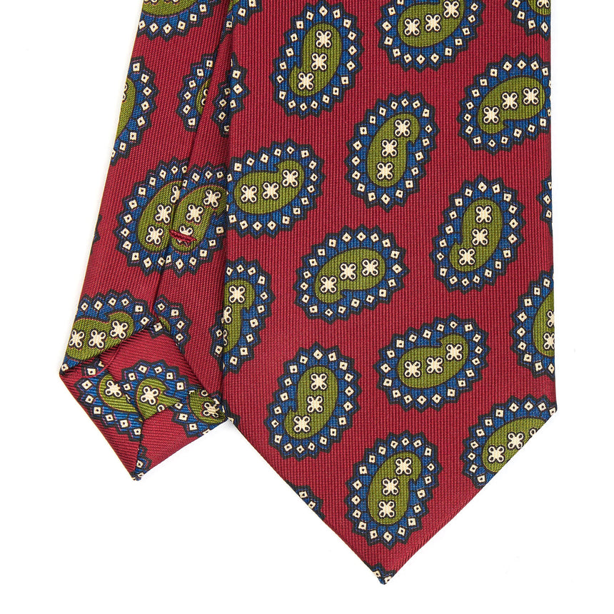 BURGUNDY HERITAGE COLLECTION SILK TIE