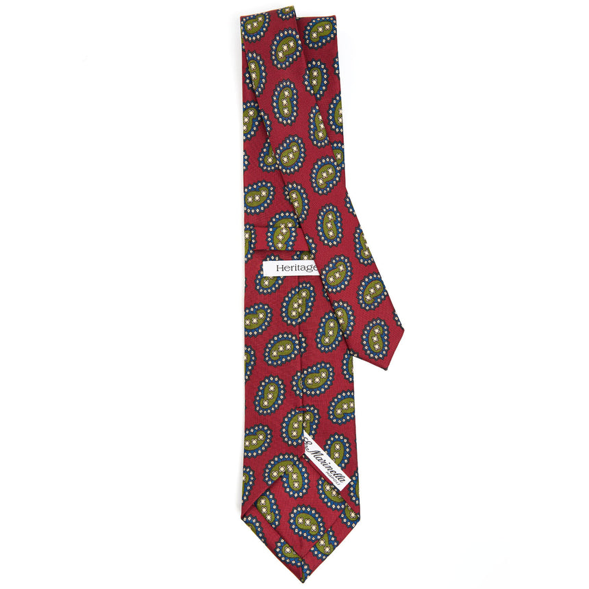 BURGUNDY HERITAGE COLLECTION SILK TIE
