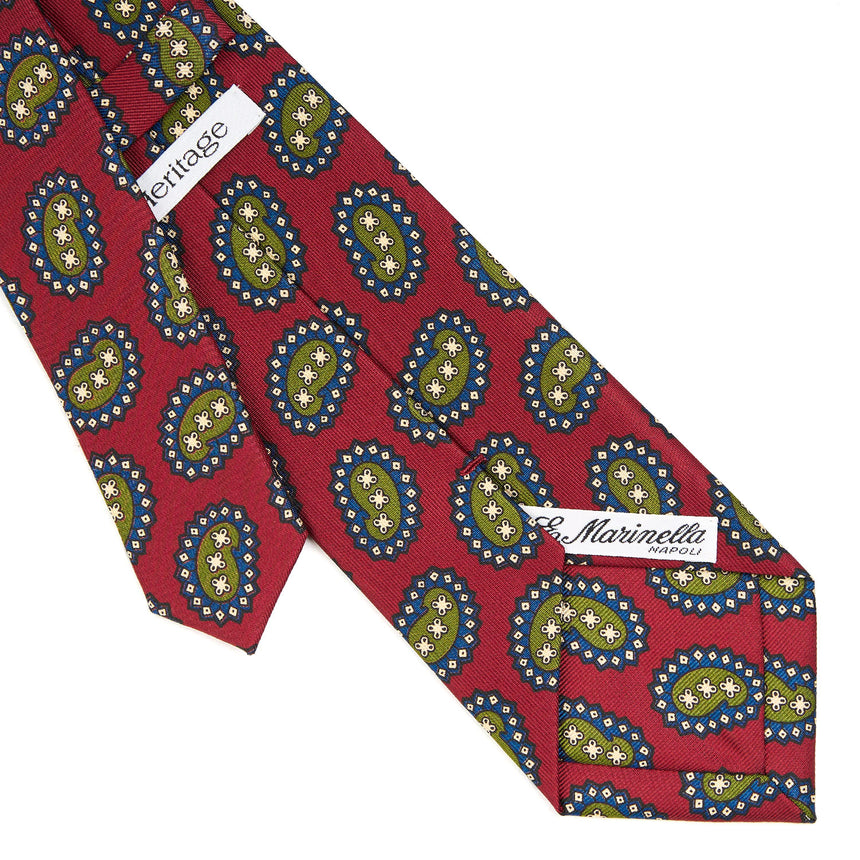BURGUNDY HERITAGE COLLECTION SILK TIE