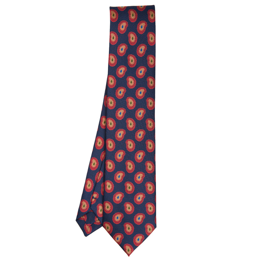 DARK BLUE SILK TIE