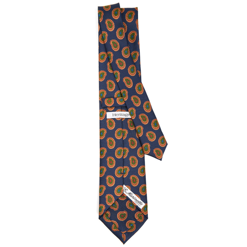 DARK BLUE SILK TIE