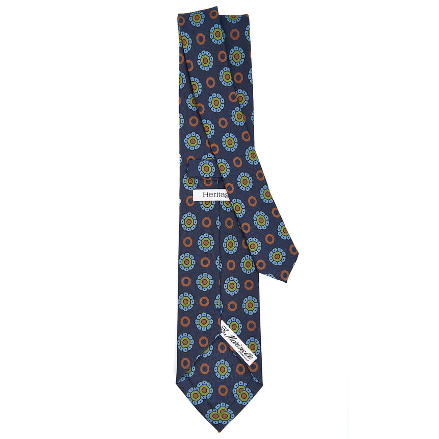 DARK BLUE SILK TIE