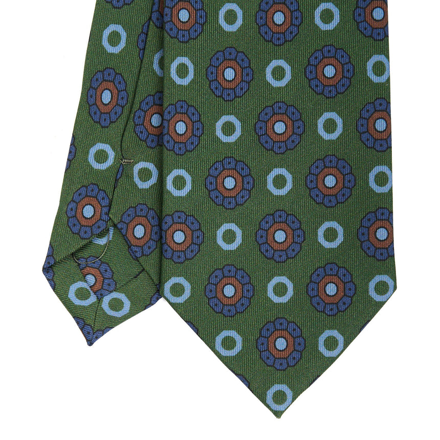 DARK GREEN HERITAGE COLLECTION SILK TIE