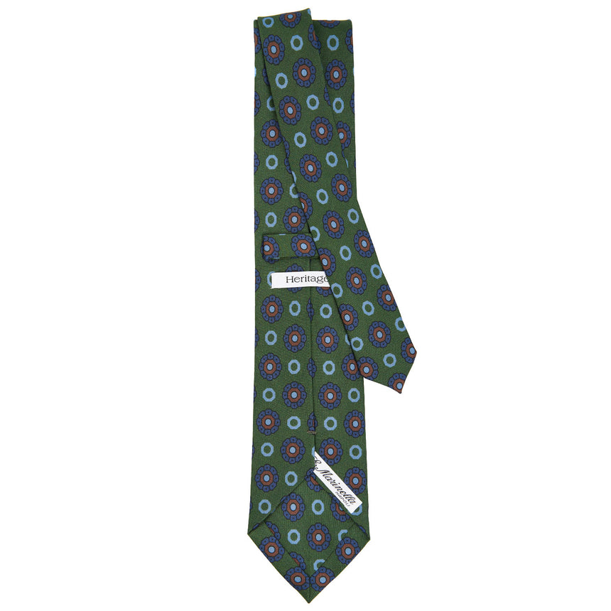 DARK GREEN HERITAGE COLLECTION SILK TIE