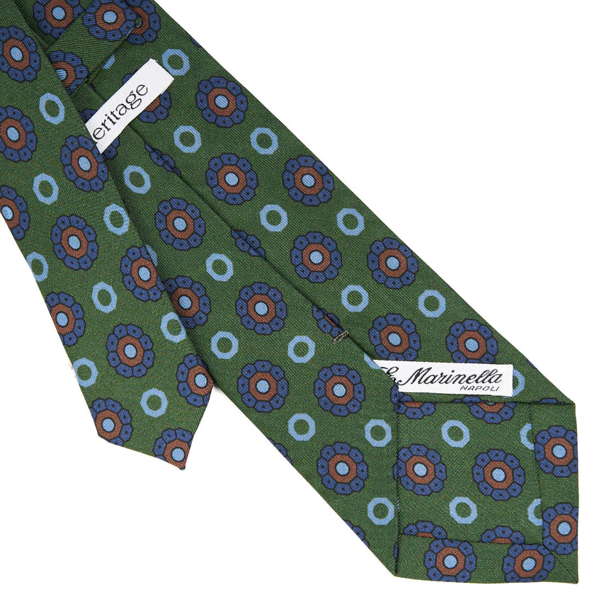 DARK GREEN HERITAGE COLLECTION SILK TIE