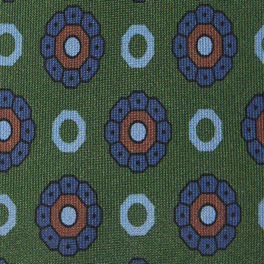 DARK GREEN HERITAGE COLLECTION SILK TIE