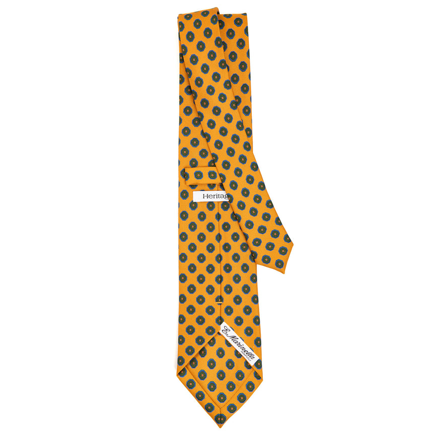 ORANGE HERITAGE COLLECTION SILK TIE