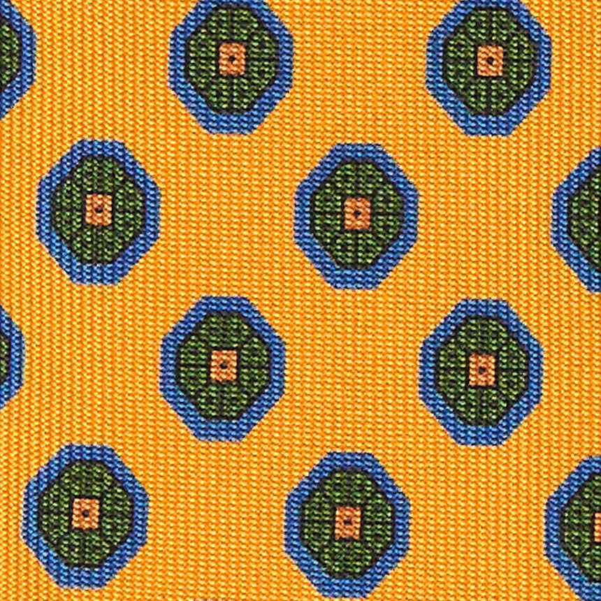 ORANGE HERITAGE COLLECTION SILK TIE