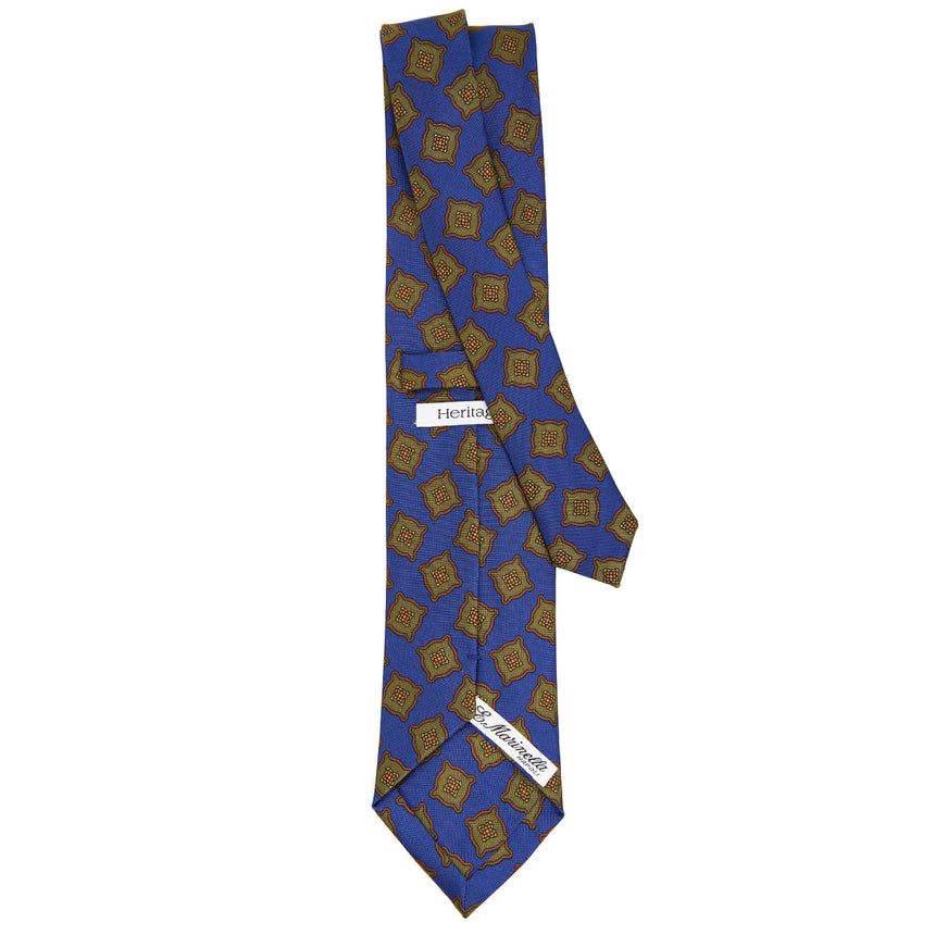 CRAVATTA IN SETA BLUETTE COLLEZIONE HERITAGE