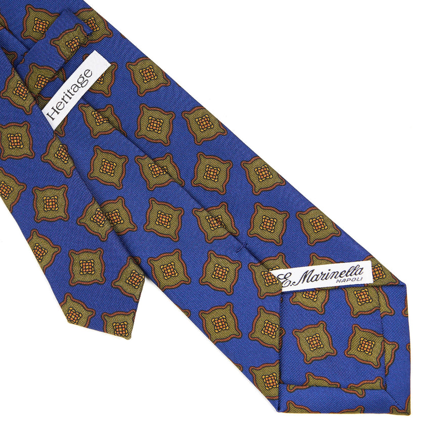 CRAVATTA IN SETA BLUETTE COLLEZIONE HERITAGE