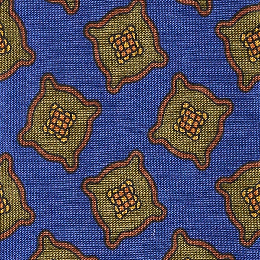CRAVATTA IN SETA BLUETTE COLLEZIONE HERITAGE