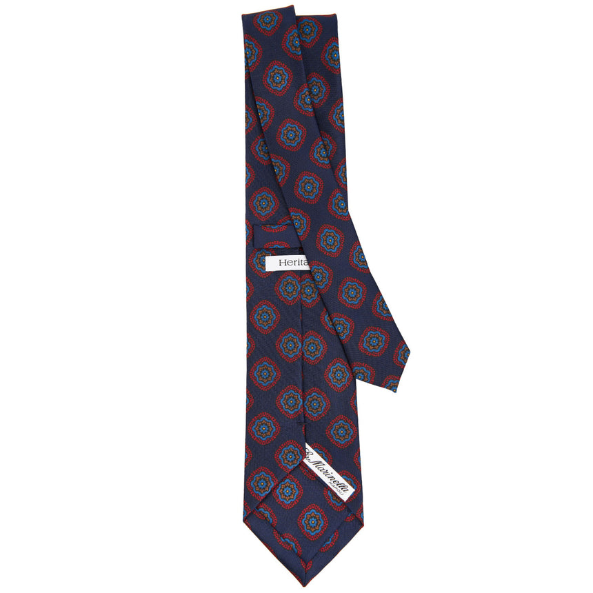 DARK BLUE HERITAGE COLLECTION SILK TIE