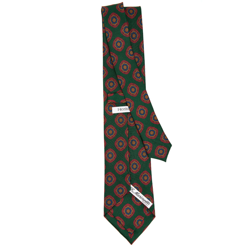 DARK GREEN HERITAGE COLLECTION SILK TIE