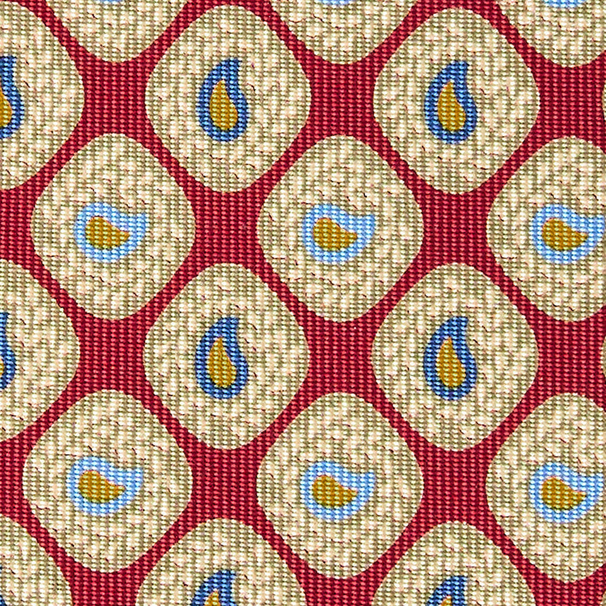 CRAVATTA IN SETA BORDEAUX COLLEZIONE HERITAGE